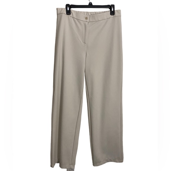 Eileen Fisher Pants - Eileen Fisher White Wide Leg Relaxed Pull On Pants Size Medium Tencel EUC